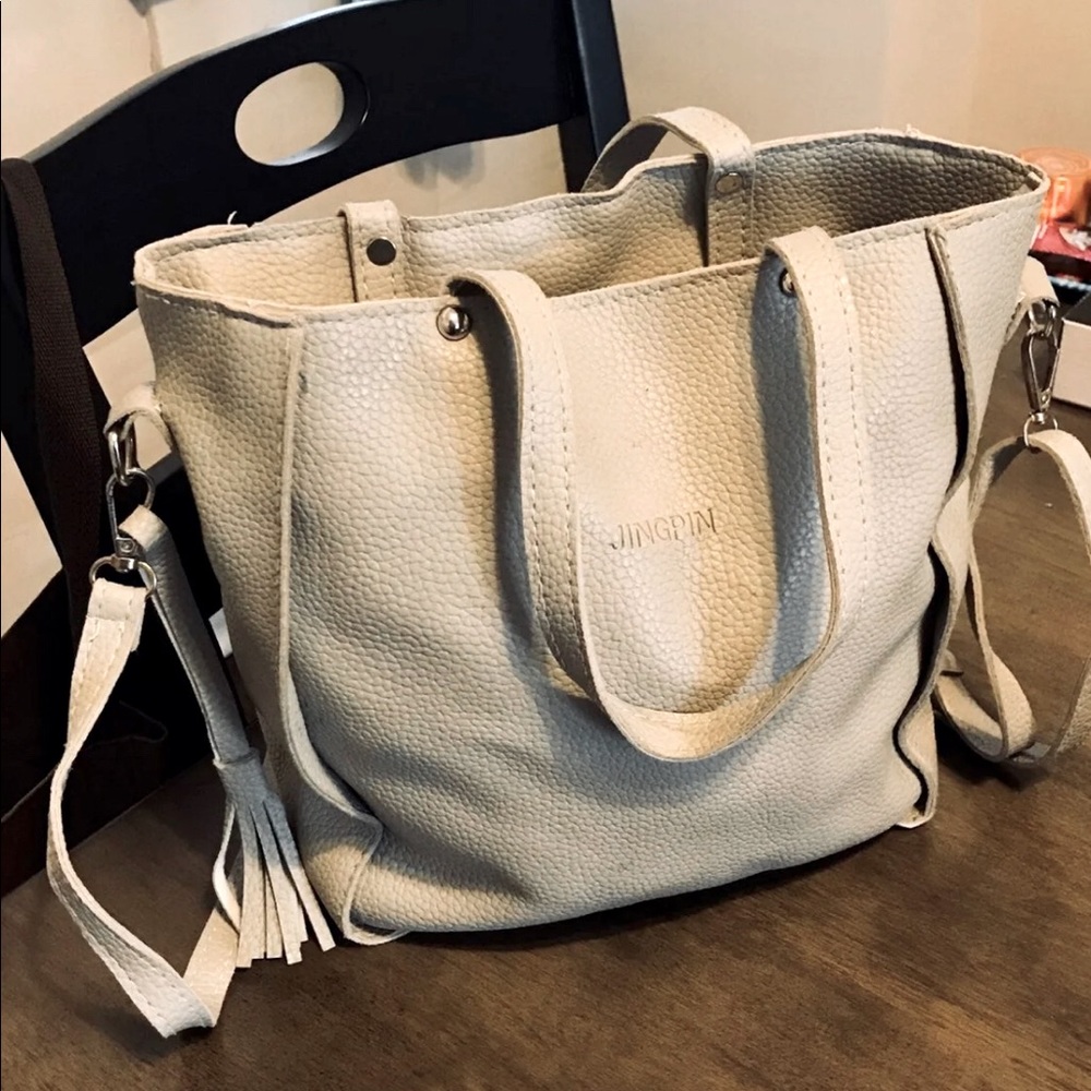 ‼️SOLD‼️ Light Grey Medium Tote Bag
